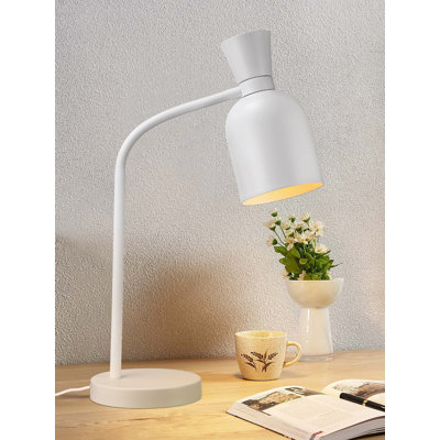 Lampe de table esthétique en métal, forme de vase, base E26, 60 W maximum, éclairage de table moderne