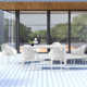 Farrah 39.37'' Rectangular 6 - Person Outdoor Dining Set