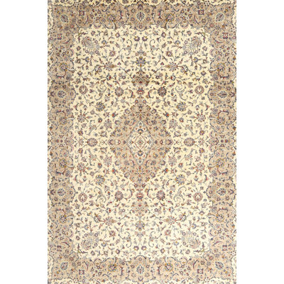Tapis beige / gris en laine Chyna