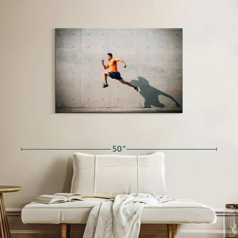 Jumping Man, 26" H x 39" W