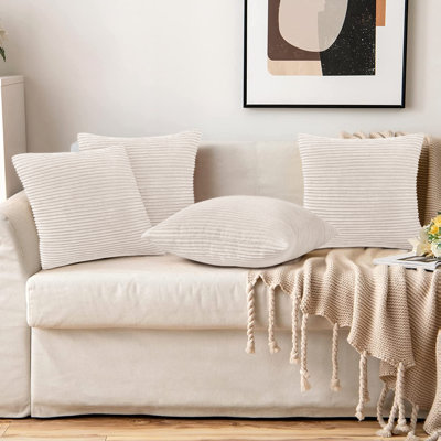 Striped Square Euro Pillow Cover