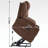 Navi Upholstered Heated Massage Chair-538923998