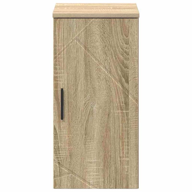 30cm Wall Mounted Bathroom Vanity Base Only, Sonoma Oak