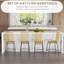 Ensemble de 4 tabourets de bar en rotin HOMcom (sans table)