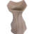 Modern Sculptural Stoneware Vase with Sleek Curved Silhouette and Contemporary Glam Design for Stylish Decorative Appeal-151652664