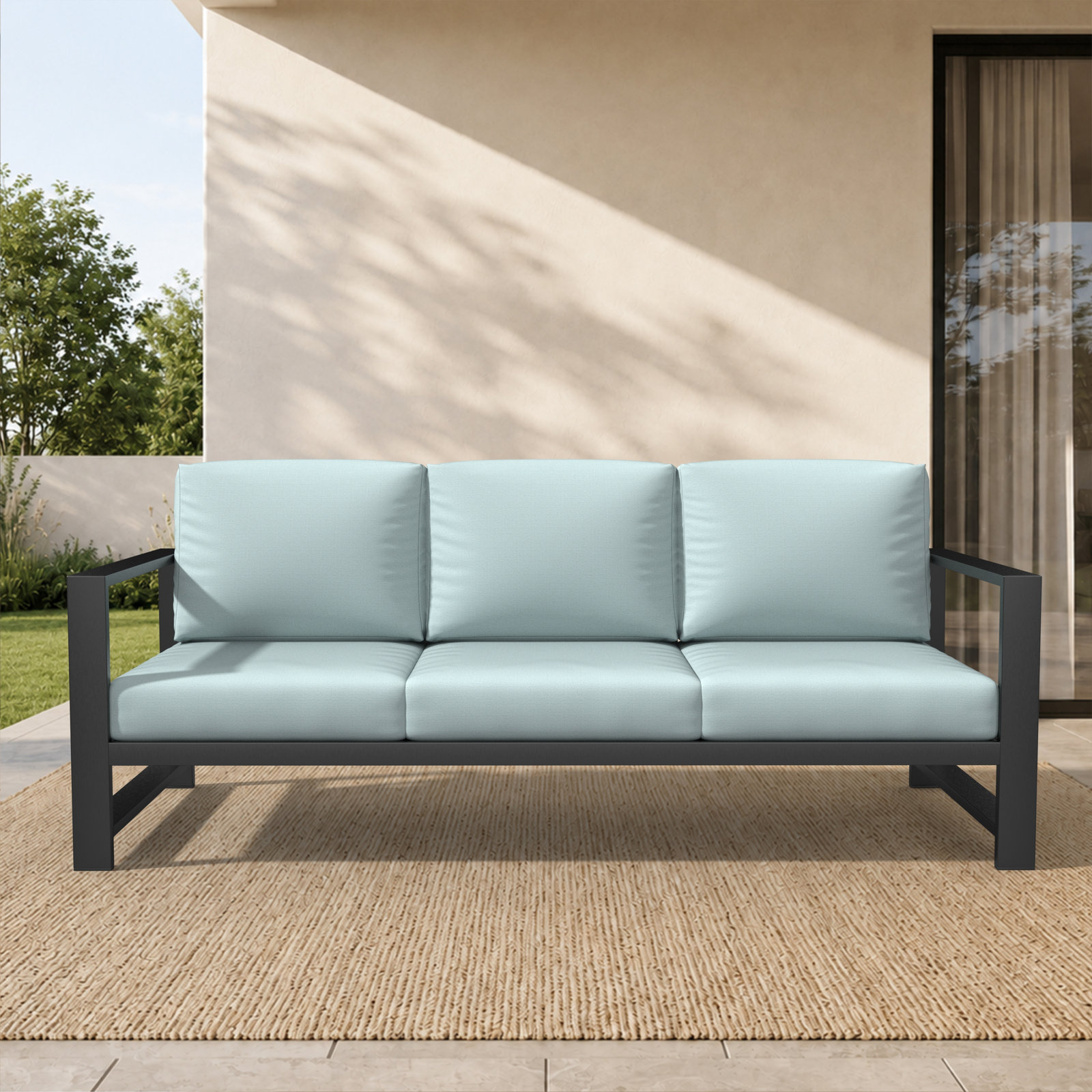 Dulcie 80" Sunbrella® Patio Sofa, Sunbrella® Bliss Dew
