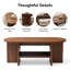 Table basse ovale avec rangement 43,31 po-910044252