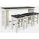 Lorelai 3 - Person Pine Solid Wood Solid Wood Top Trestle Dining Set
