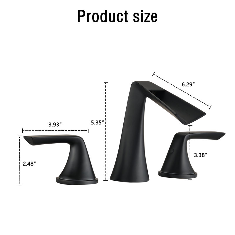 Widespread and Mounting / Installation Required 2 -handle Bathroom Faucet