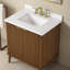 Ensemble de meuble-lavabo autoportant en noyer chaud 30 po Gabi