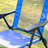 Folding Patio Chairs Set Of 2, Outdoor Deck Chair With Adjustable Sling Back, Camping Chair With Removable Headrest For Garden, Backyard, Lawn, Blue-581476825