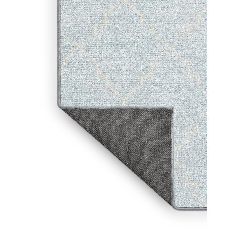 Tapis de zone crème contemporaine, Rectangle 6 pi x 9 pi