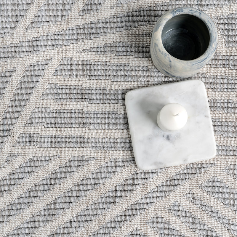 Tapis à motif géométrique moderne Esmeray, Rectangle 4 pi x 6 pi