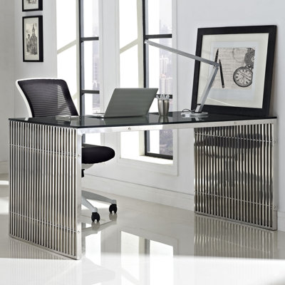 Gridiron Stainless Steel Dining Desk