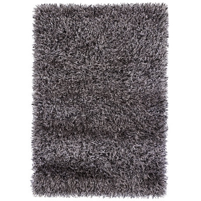 Iris Hand Loomed Area Rug in Gray