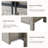 Kriebel Farmhouse 3-piece Bedroom Table Set,Gray-777561328