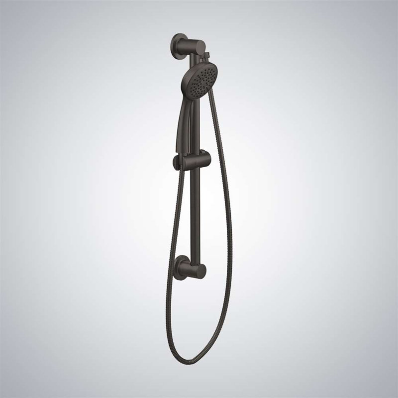 Kosvo Handheld Round Shower with Slide Bar Modern and Functional Bathroom Upgrade, Oil Rubbed Bronze