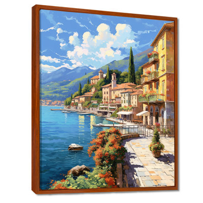 La Dolce Italian Beachside II - Italie, reproduction sur toile encadrée
