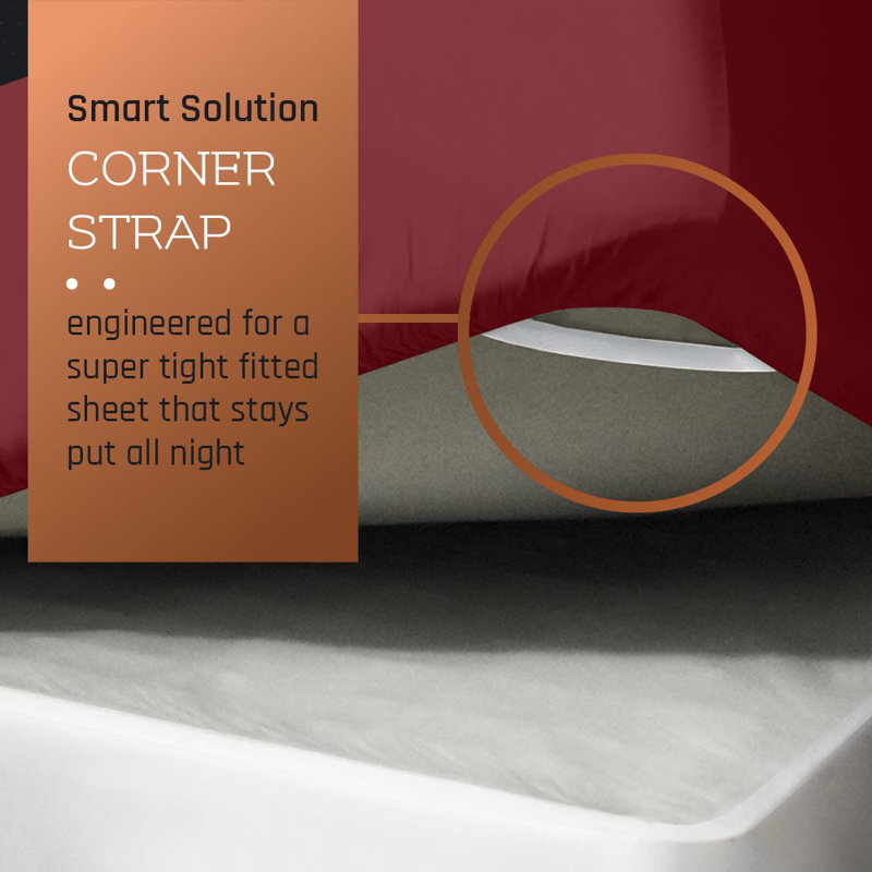 Empyrean Bedding Extra Deep Pocket Solid Fitted Sheet, Silver, Split King Fitted Sheet