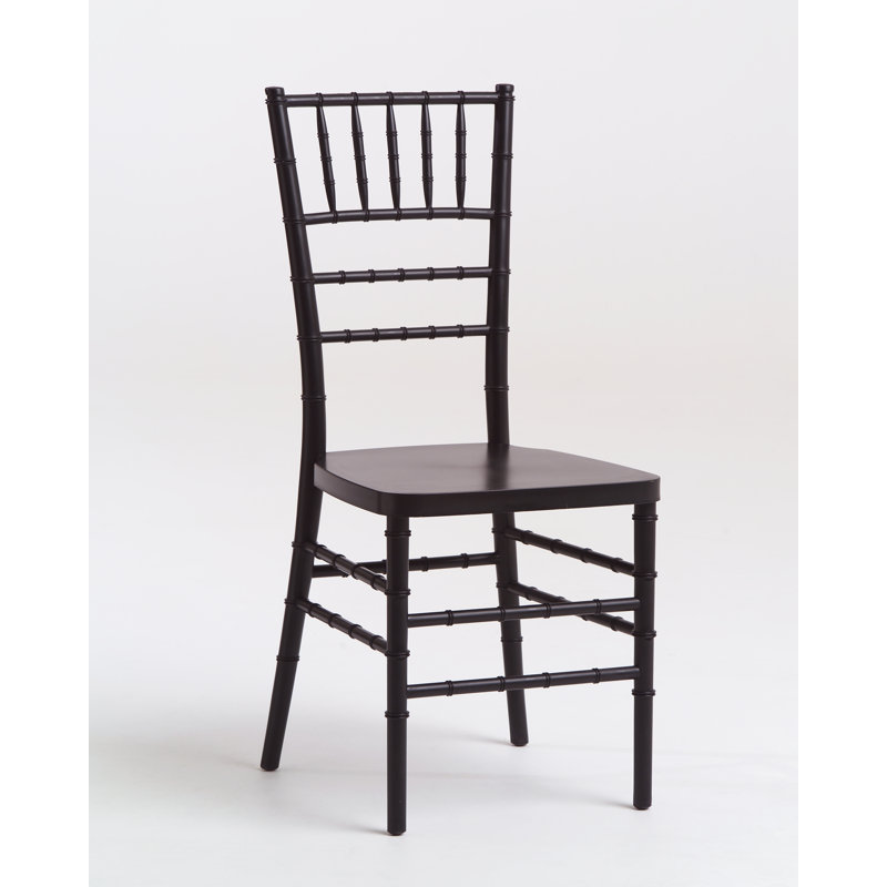 18'' H Stacking Side Chair, Black