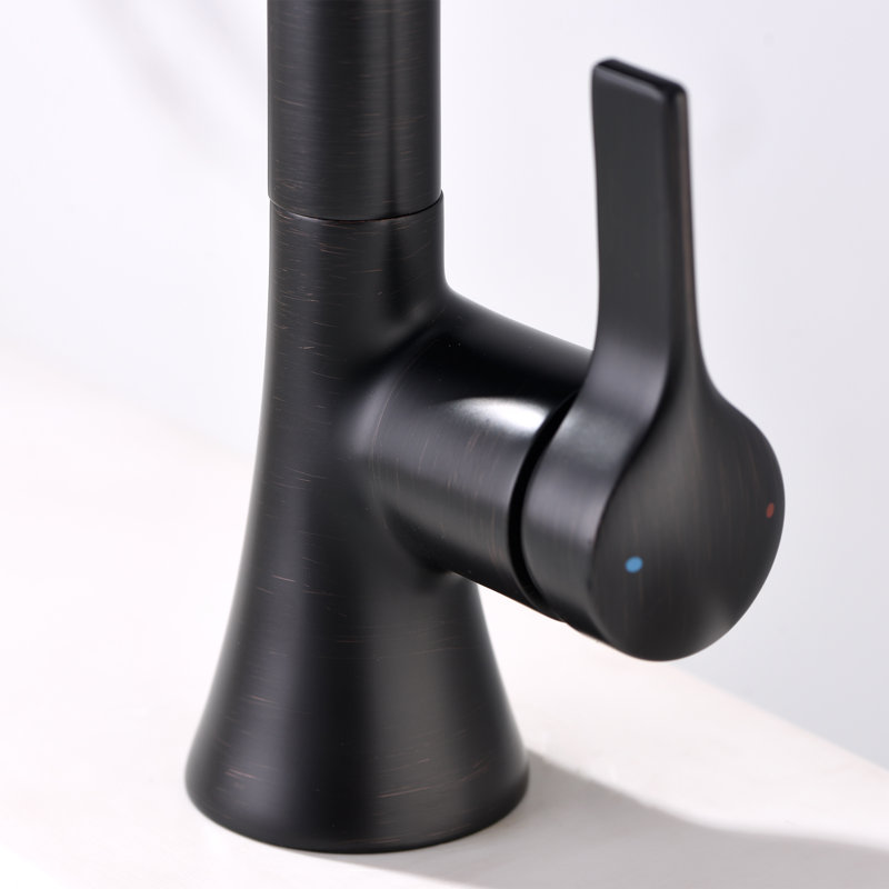 BSH11 Single Hole Bathroom Faucet with Drain Assembly, Oil Rubbed Bronze
