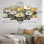 Motif géométrique de coquelicots gris - II - - Décoration murale coquelicots - Art mural traditionnel Traditi diamant
