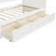Lit de jour simple en bois robuste avec trois tiroirs, aucun sommier requis, parfait pour une vie moderne et peu encombrante