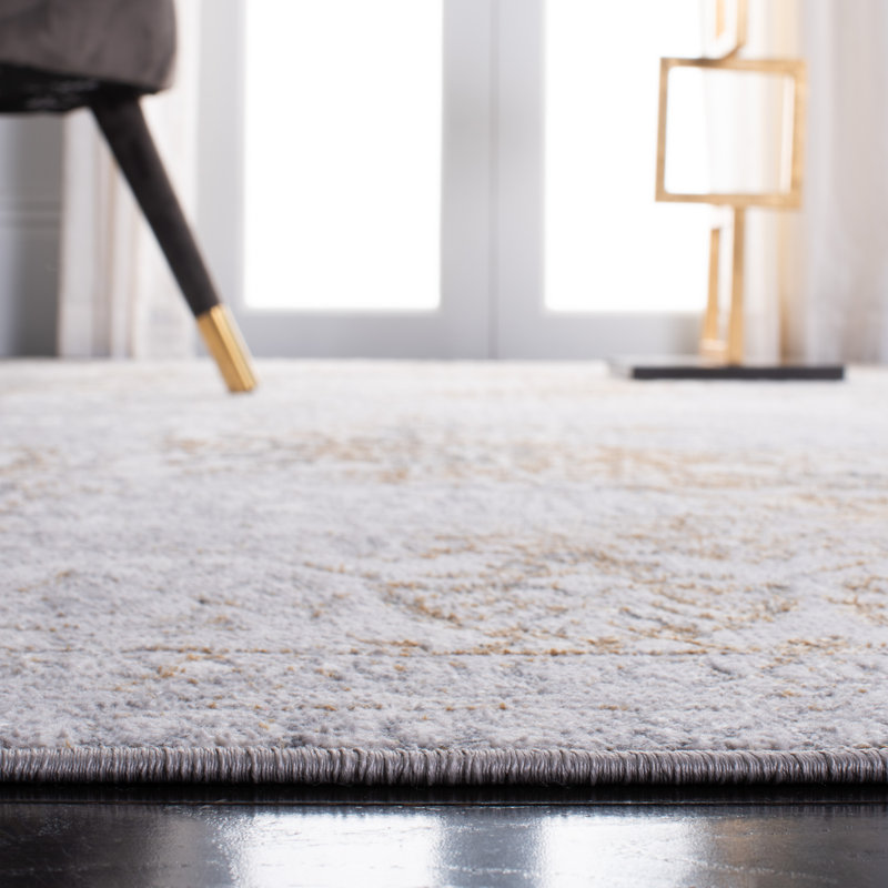Calhoune Performance Oriental Rug, Square 6'7"