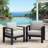 2-Pack 28" All-Weather Metal Patio Armchairs With Thick Cushions-31126702-31126700