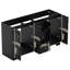 Meuble-lavabo double de 60 po avec lavabo en résine-1026633667