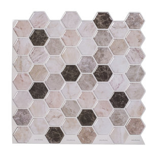 12'' W x 12'' L Vinyl Peel and Stick Mosaic Tile