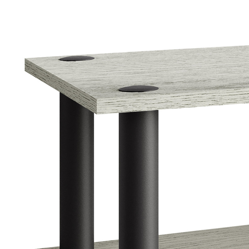 Meuble télé 3 niveaux Easy Twist, Gris clair