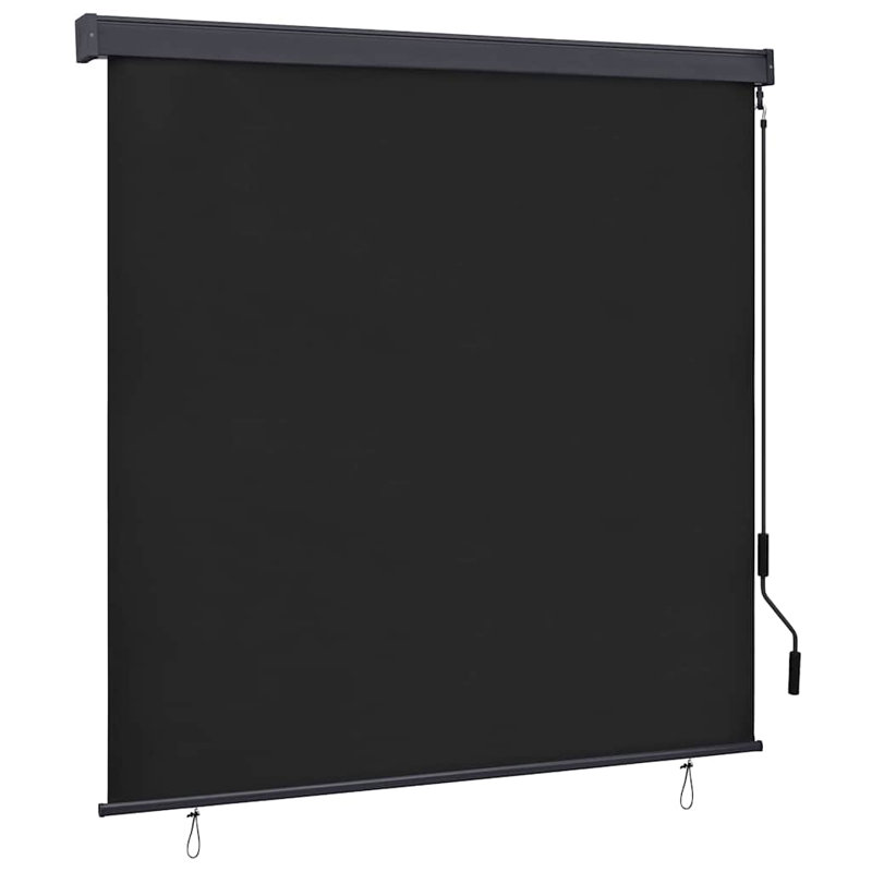  Outdoor Vertical Roller Blind 60cm Balcony Shade Screen Multi Colours, Anthracite