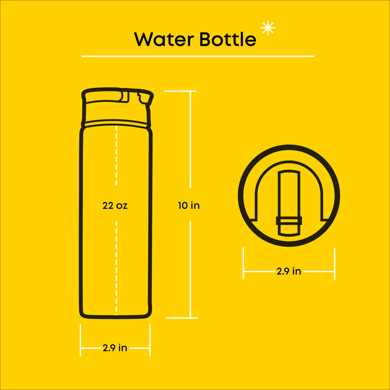 Bouteille d'eau isotherme 22 oz.