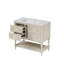Ensemble de meuble-lavabo 36 po avec ensemble de meuble-lavabo, lavabo en céramique encastré, ensemble de meuble-lavabo autoportant avec 4 tiroirs, armoire de salle de bain avec cadre en bois massif-1734189930