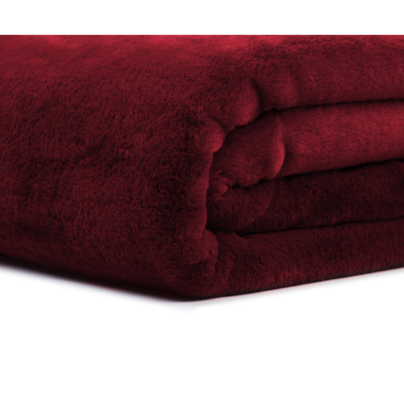 Throw Blanket, W220 x L240cm, Carmine Red