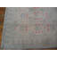 Decorative Light Faded Ivory Color Antique Indian Tribal Floral Design Cotton Agra Rug