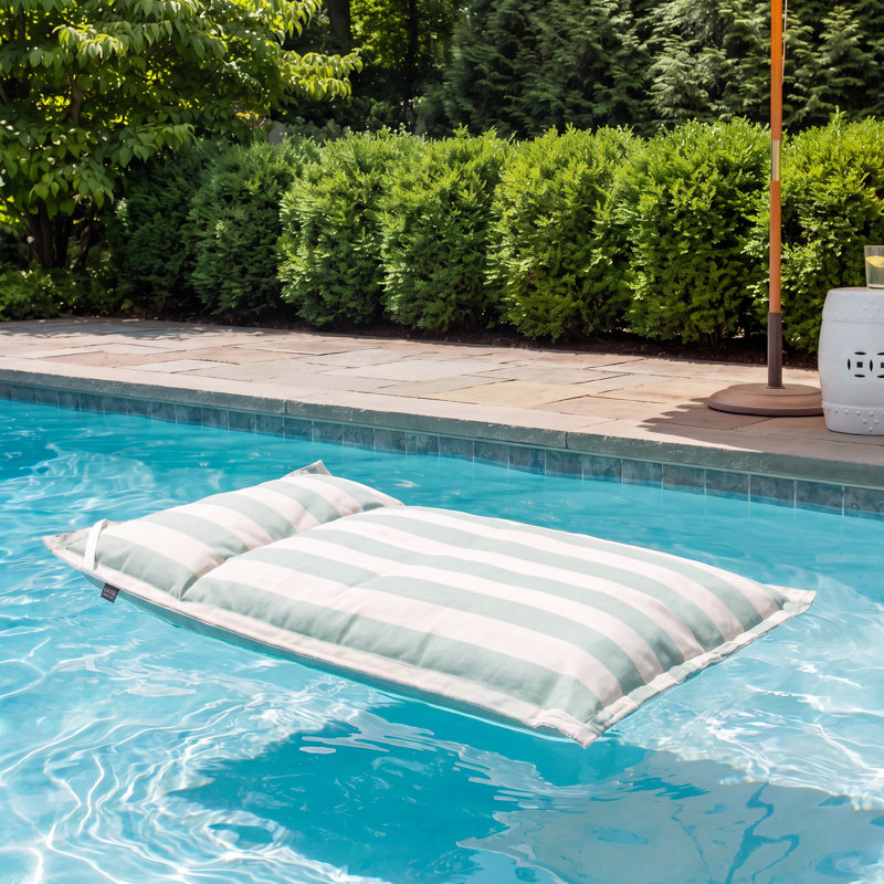 Sunbrella Pool Float Paxton Dew with Pillow