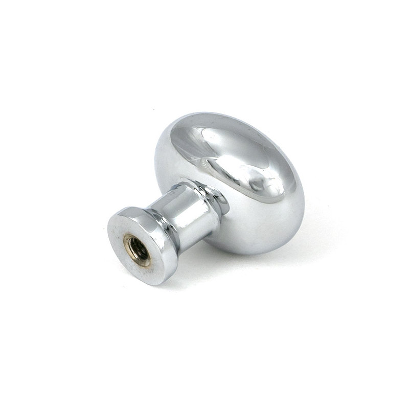 Moore Cabinet Knob, Polished Chrome, 0.98" Knob Diameter