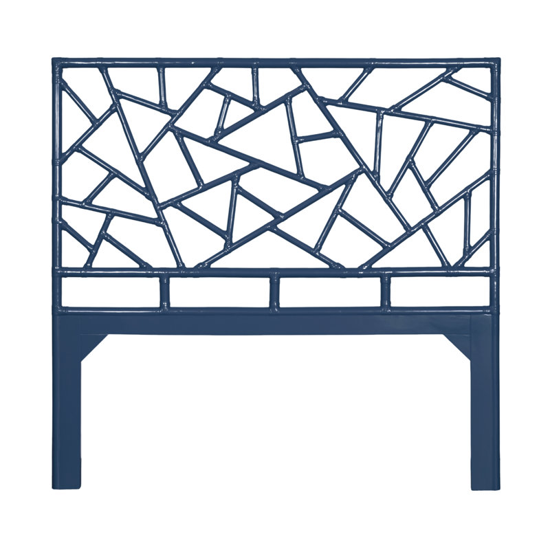 Tiffany Collection Open-Frame Headboard, Navy Blue, Queen
