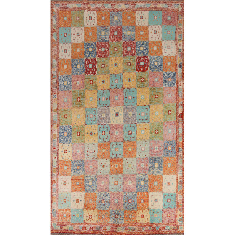 Tapis oriental géométrique Gabbeh 6 x 10