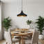 Luminaire suspendu simple en métal