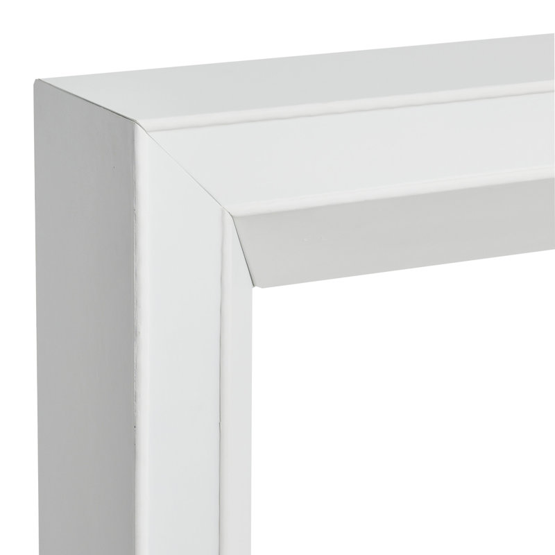 Cheminée décorative moderne, revêtement plat à peindre, Blanc