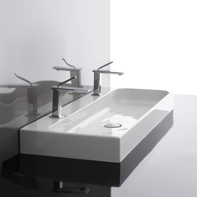 Unit 47.2'' L Bathroom Sink, Two Holes