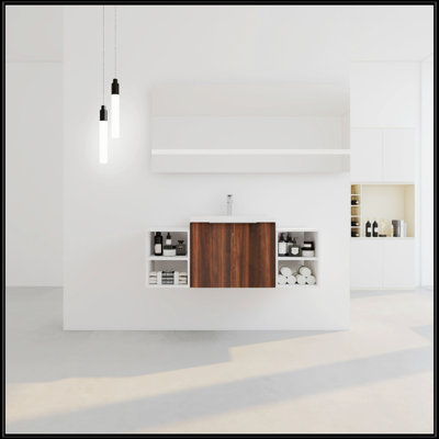 Meuble-lavabo à fermeture en douceur 48 po avec lavabo