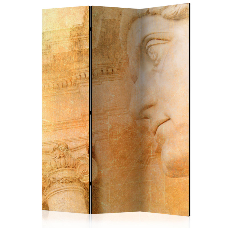 Mkhitar 172cm H 3 - Panel Solid Wood Folding Room Divider, 3