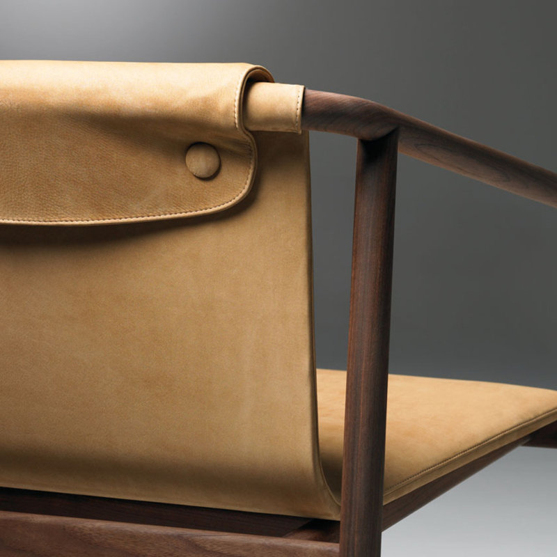 Oslo Lounge Chair, Walnut 870, Modest - Bedazzle