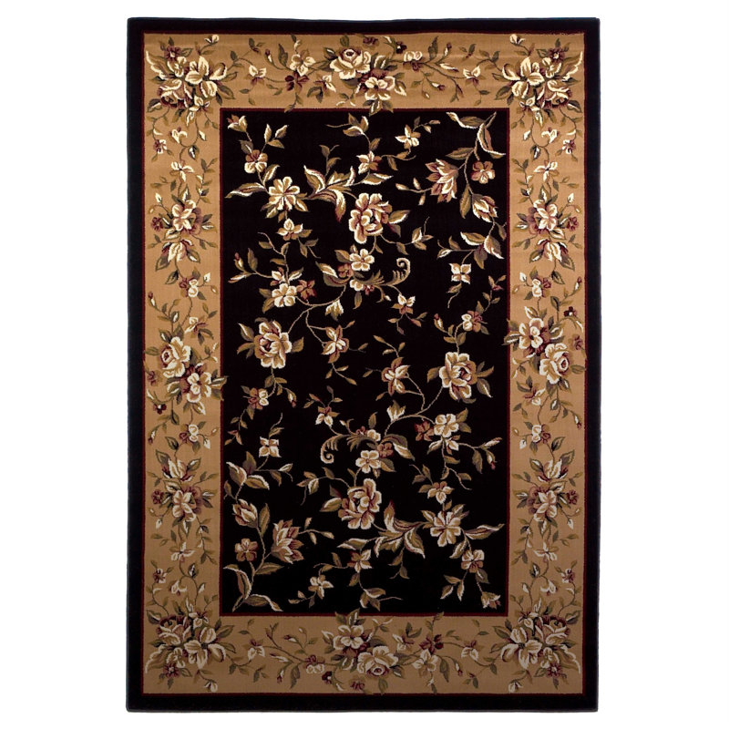 Daine Floral Indoor Rug, Round 7'7"