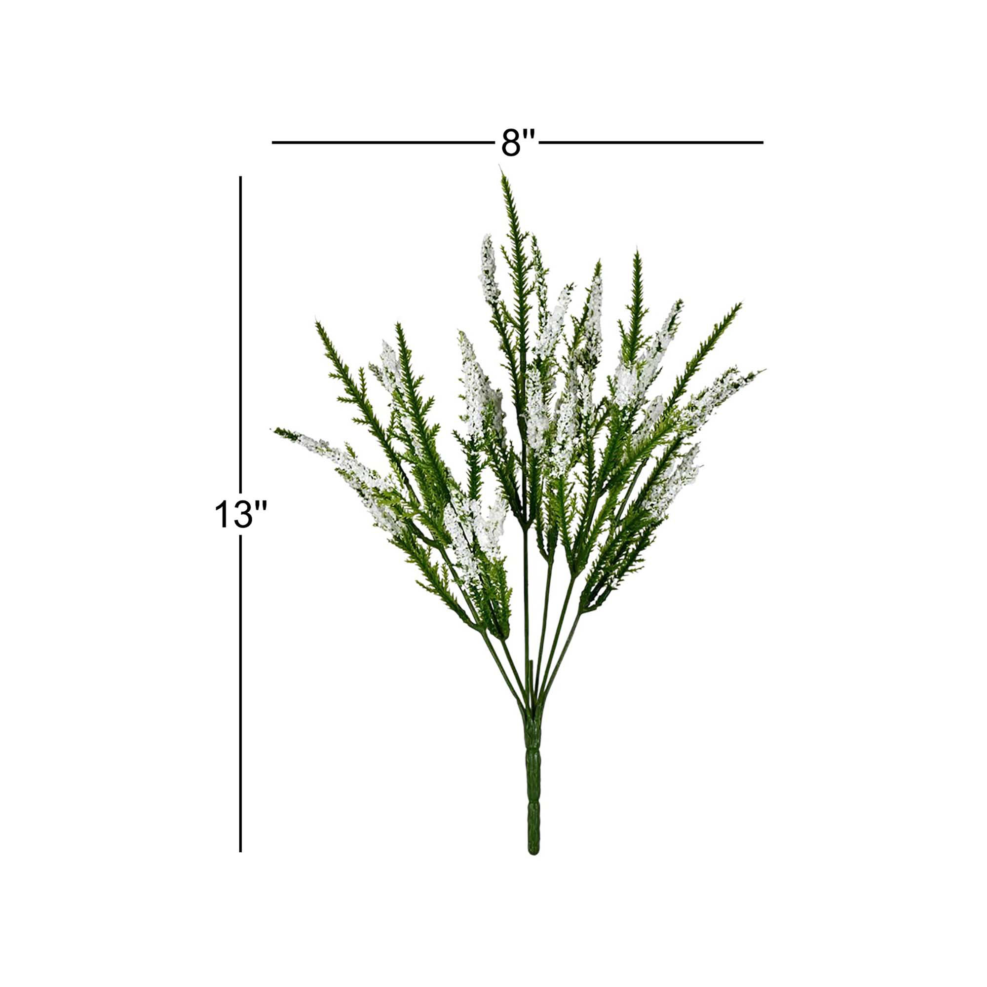 Artificial 13" Blazing Star Bush, Cream