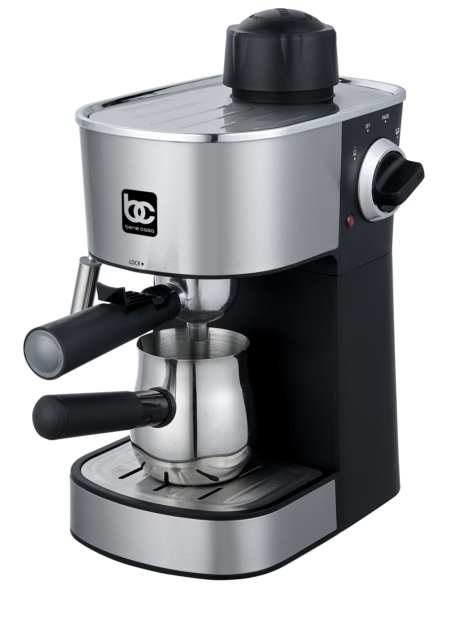 Bene Casa Semi-Automatic Espresso Machine with Frother